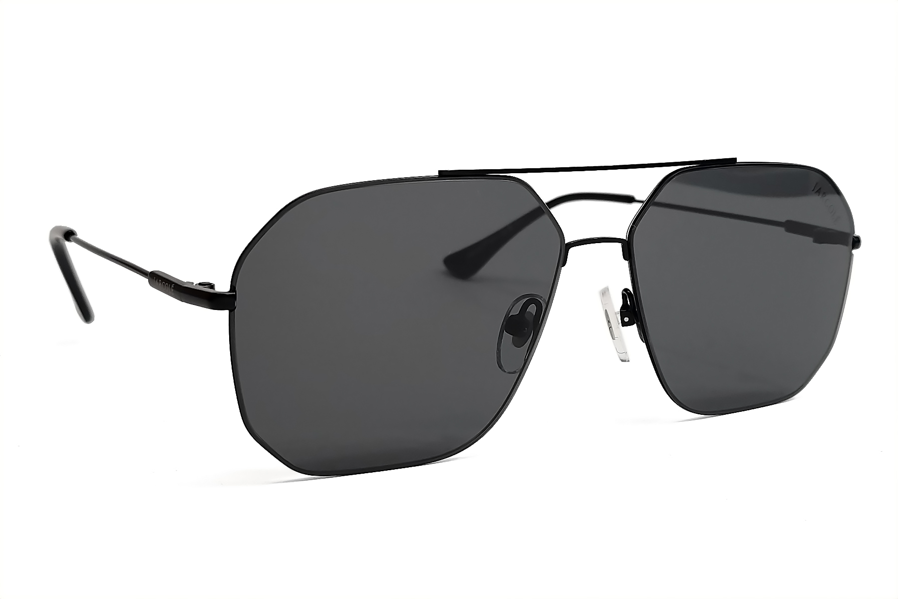 Vyriški saulės akiniai su NYLON lęšiais, Stylish Metal, Juodi