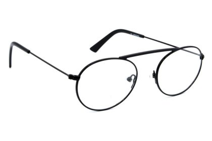 Regėjimo akiniai Metal Small Oval Black, Juoda