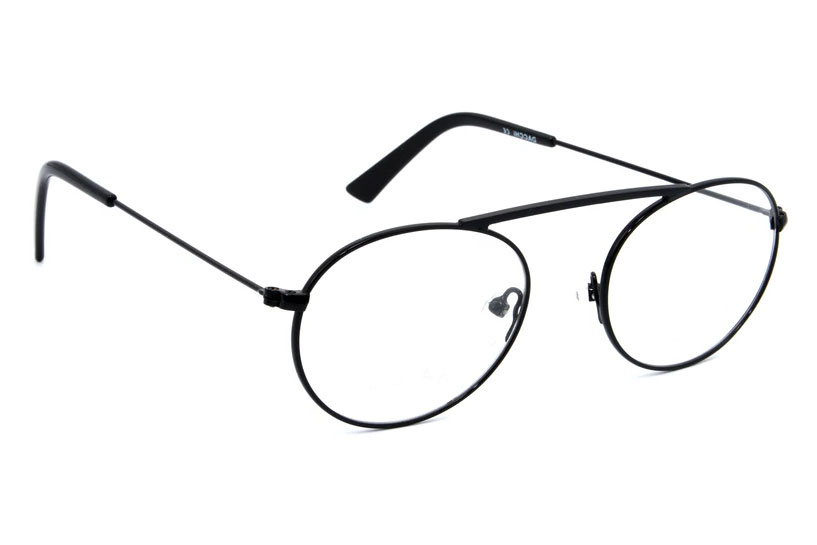 Regėjimo akiniai Metal Small Oval Black, Juoda