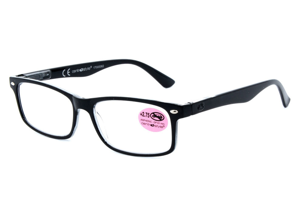 Akiniai skaitymui Unisex Black, Juoda - Image 3